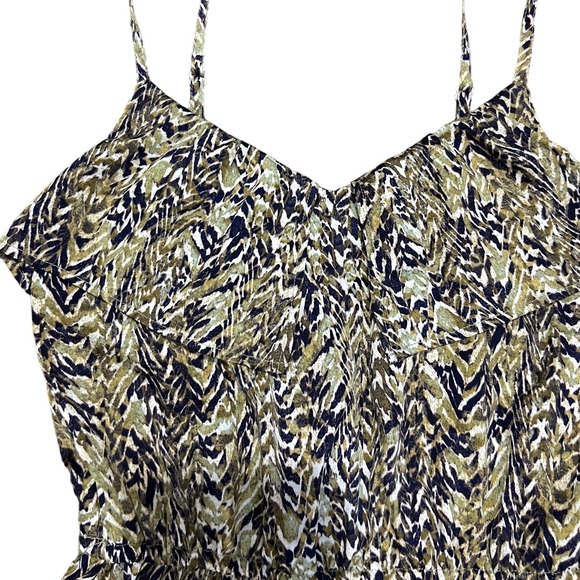 H&M Fit & Flare Spaghetti Strap Ruffle Dress Size 2 - Picture 3 of 7